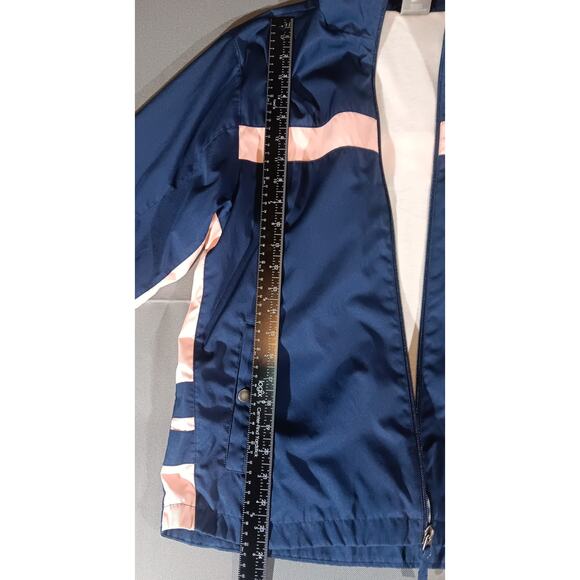 Nike Windbreaker Jacket M Pink Navy Colorblock Retro Y2K Sportycore - Picture 6 of 8